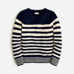 Ribbed cashmere oversized crewneck sweater