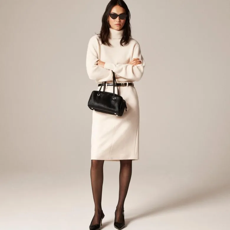 Ribbed cashmere turtleneck sweater
