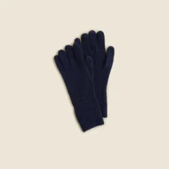Ribbed tech-touch gloves in Supersoft yarn