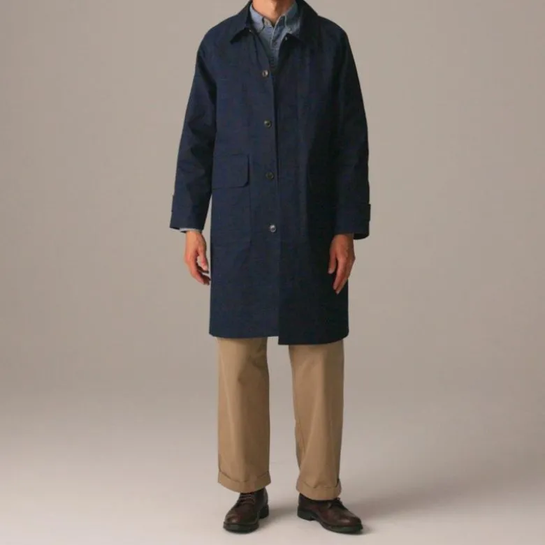 Rivington car coat in water-resistant cotton twill