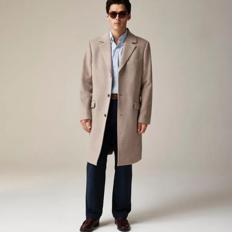 Rivington topcoat in Italian wool blend