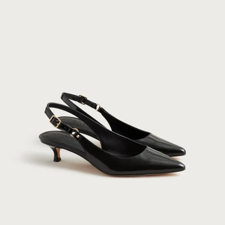 Robin slingback heels in spazzolato leather