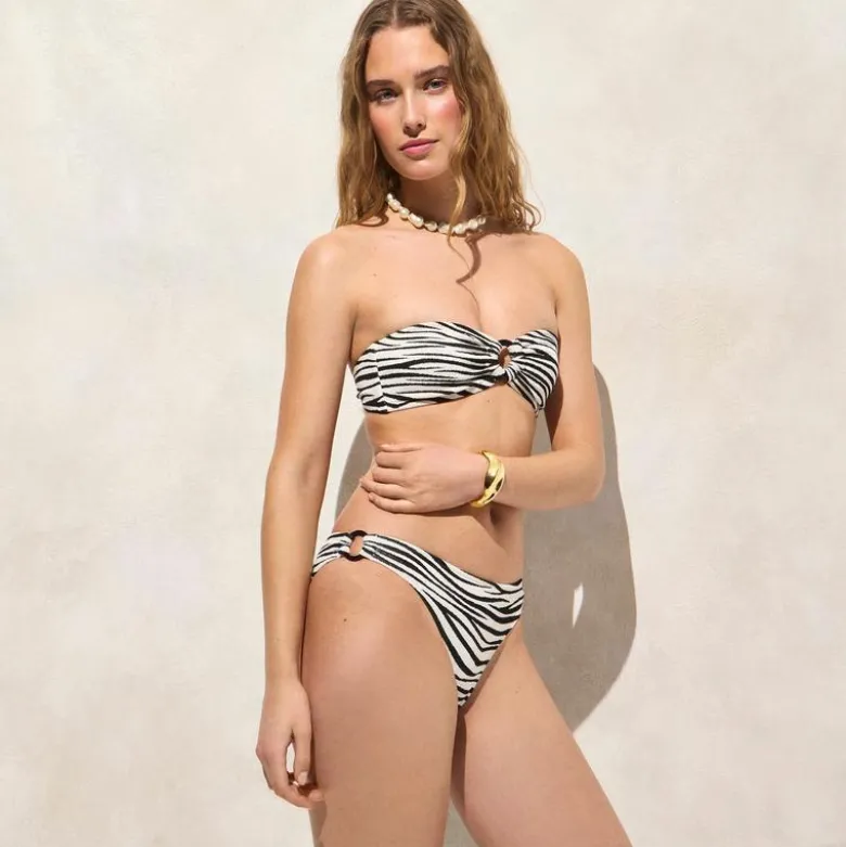 Ronnie O-ring jacquard bikini bottom