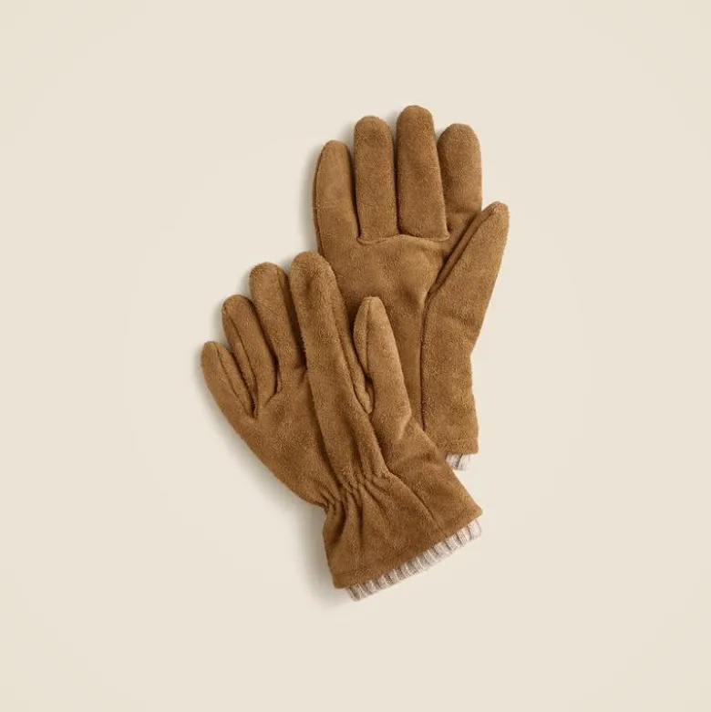 Roughout suede work gloves