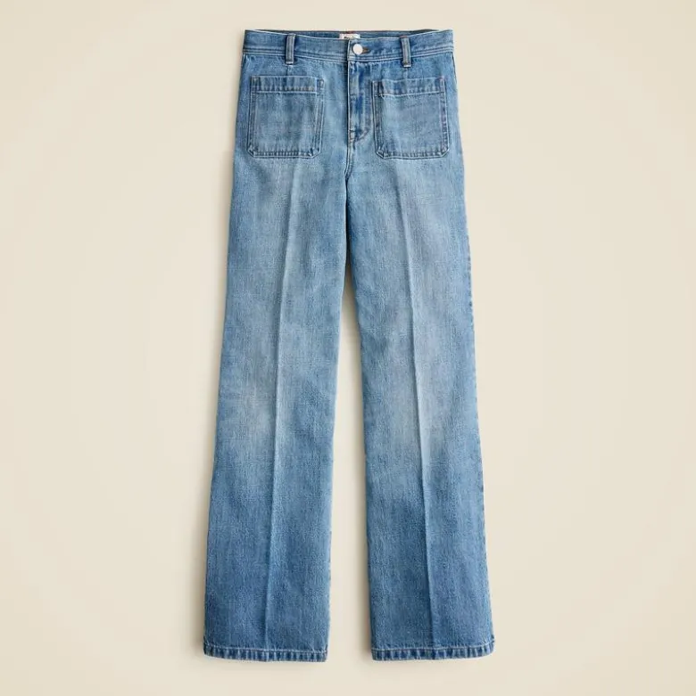 Rouje X J.Crew Marin high-rise flare jean