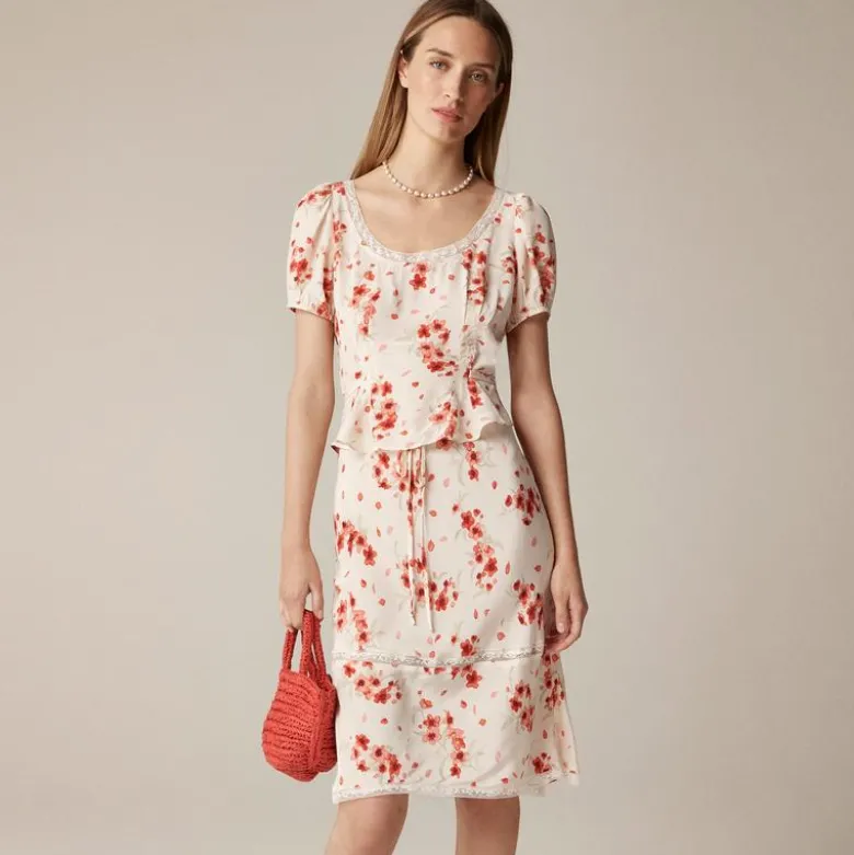 Rouje X J.Crew Poet top in vintage floral