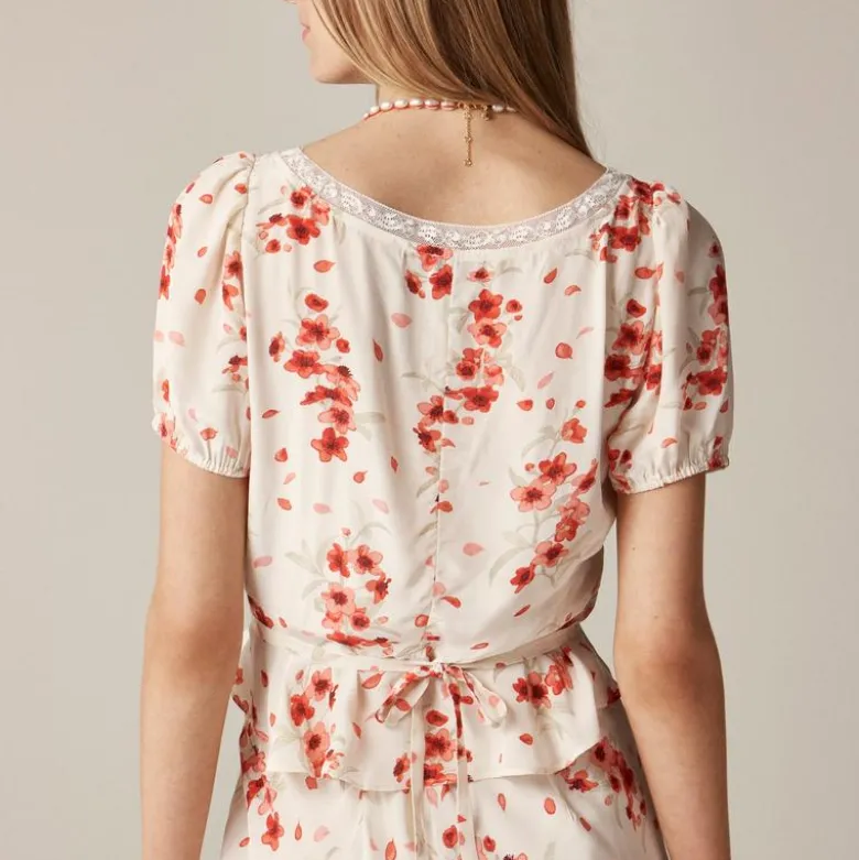 Rouje X J.Crew Poet top in vintage floral