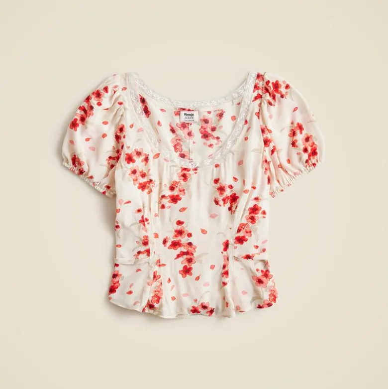 Rouje X J.Crew Poet top in vintage floral