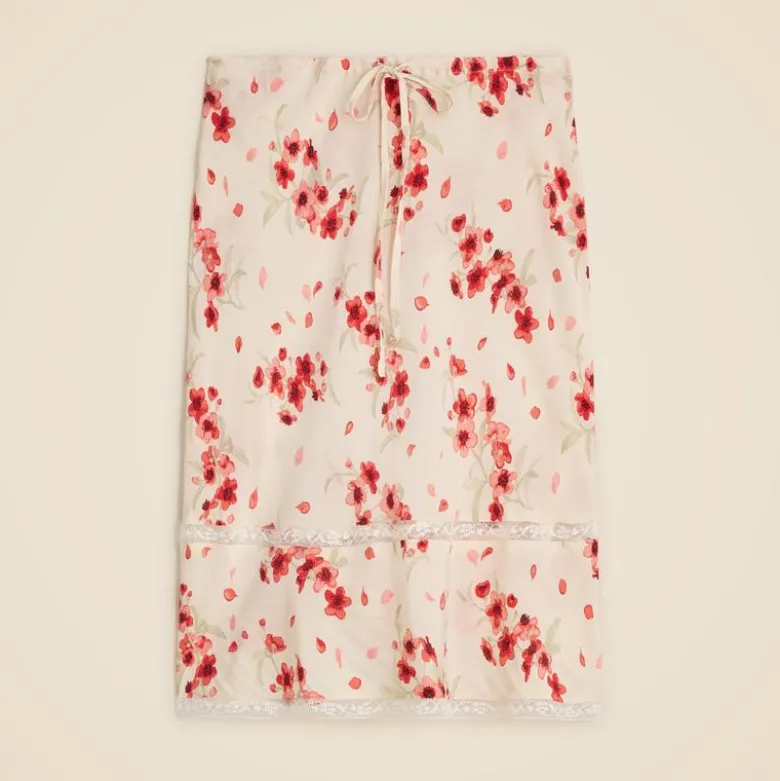 Rouje X J.Crew Poème skirt in vintage floral
