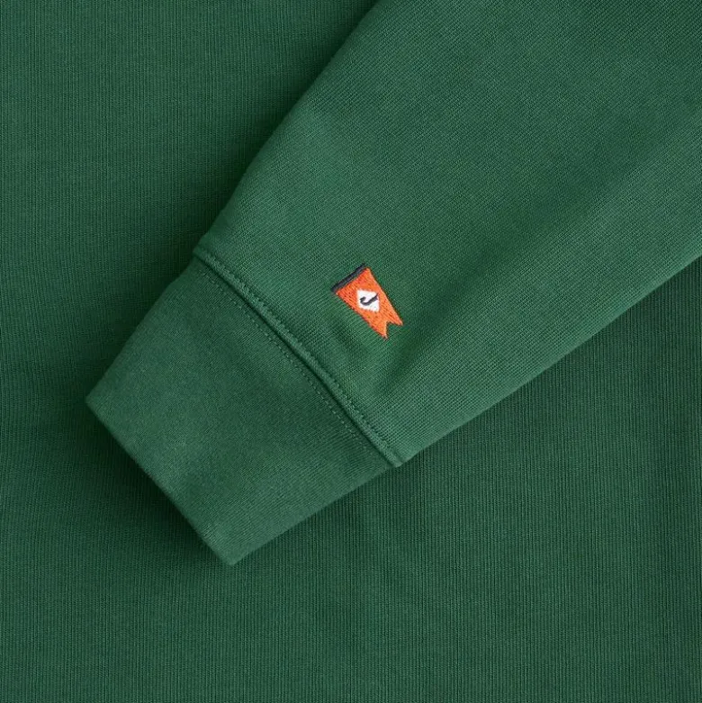 Rugby shirt with striped oxford collar