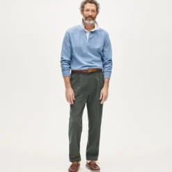 Rugby shirt with striped oxford collar