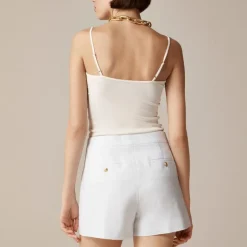 Sailor skort in stretch linen blend