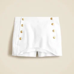 Sailor skort in stretch linen blend