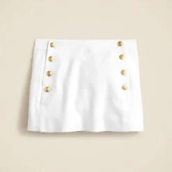 Sailor skort in stretch linen blend