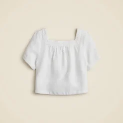 Sailor squareneck top in linen