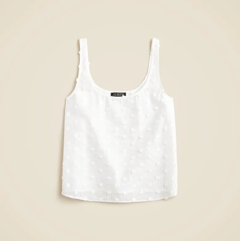 Scoopneck tank top with pom-poms