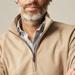 Seaboard soft-knit quarter-zip pullover
