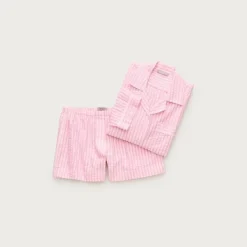 Seersucker pajama short set