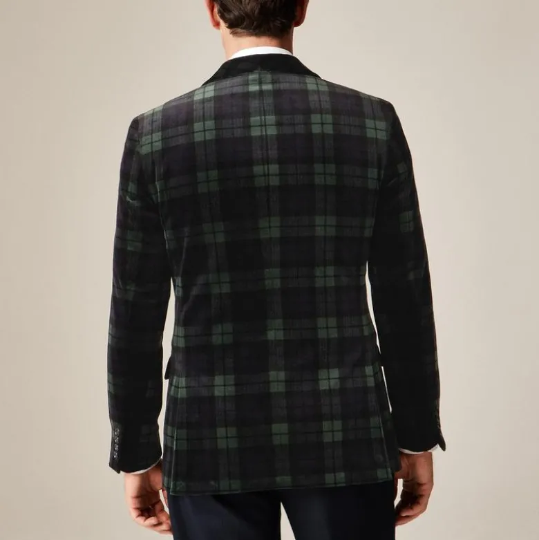 Shawl-collar dinner jacket in velvet
