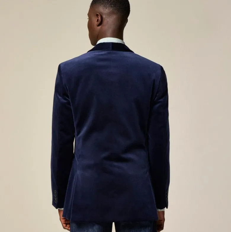 Shawl-collar dinner jacket in velvet