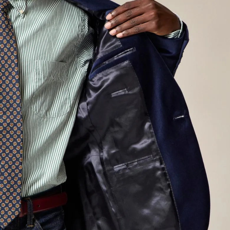 Shawl-collar dinner jacket in velvet