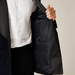 Shawl-collar lounge jacket in Italian corduroy