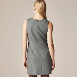 Sheath mini dress with buckle detail
