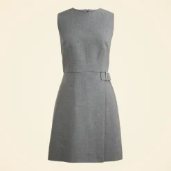 Sheath mini dress with buckle detail