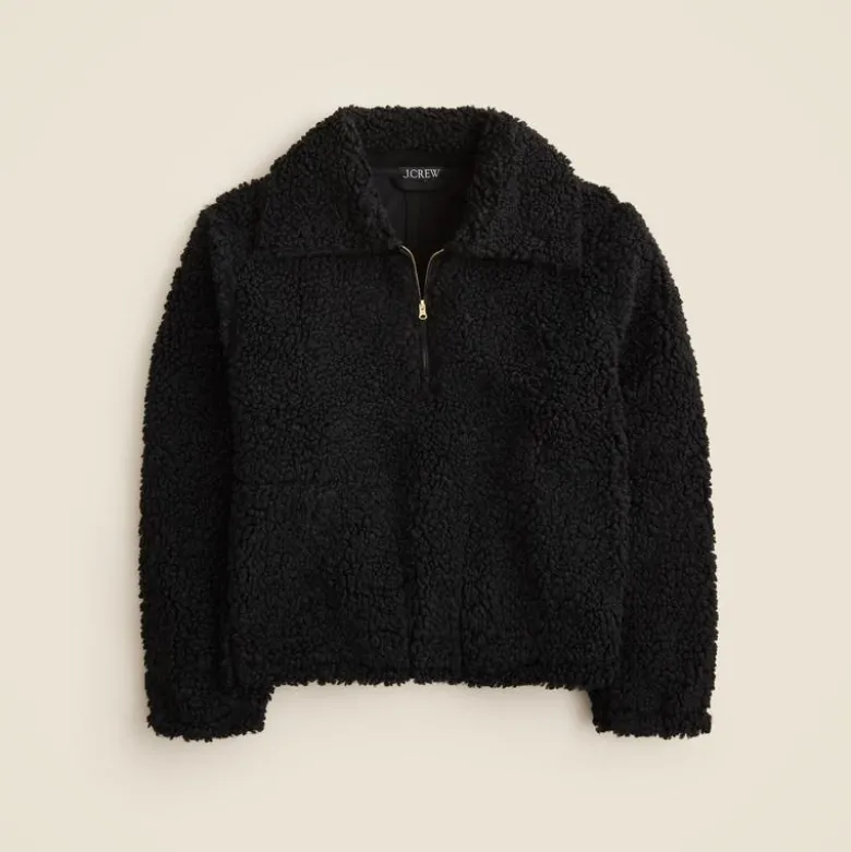 Sherpa half-zip fleece pullover