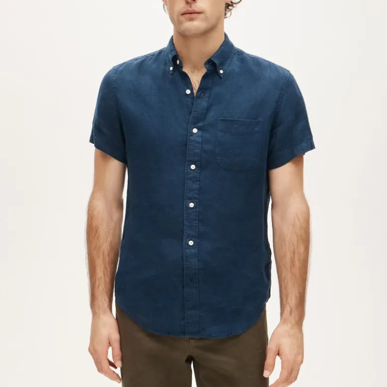 Short-sleeve Baird McNutt Irish linen shirt