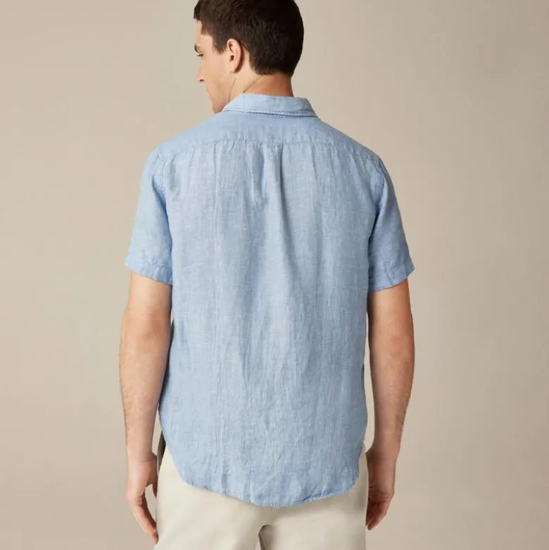 Short-sleeve Baird McNutt Irish linen shirt
