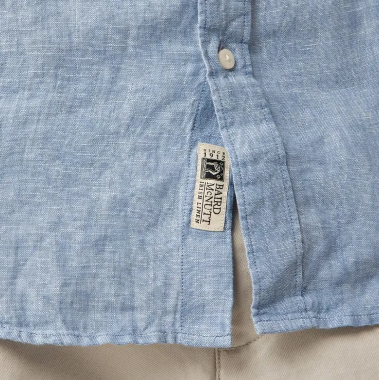 Short-sleeve Baird McNutt Irish linen shirt
