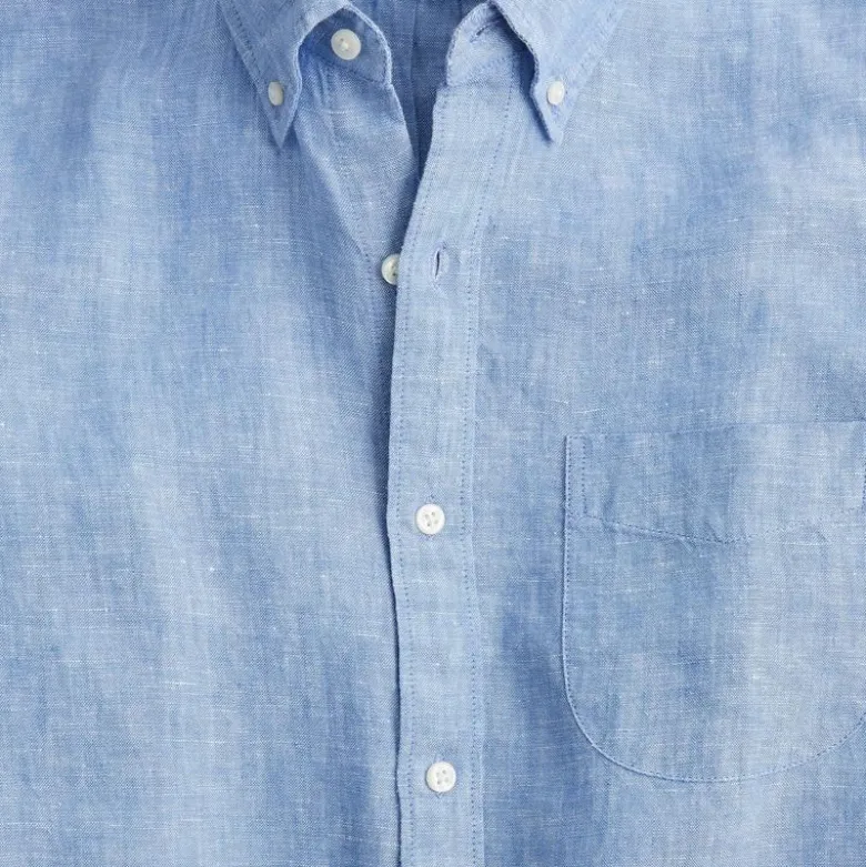 Short-sleeve Baird McNutt Irish linen shirt