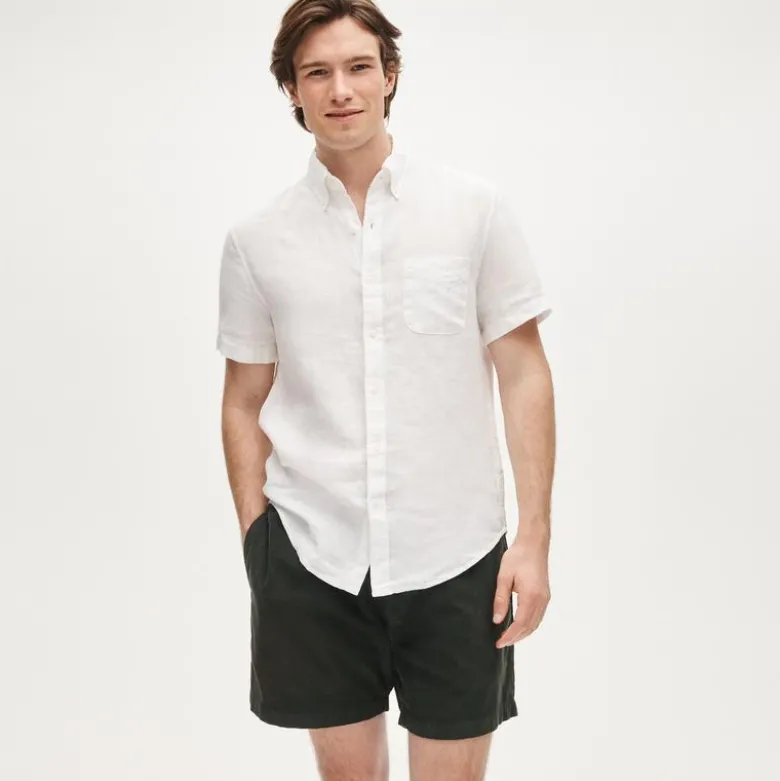 Short-sleeve Baird McNutt Irish linen shirt