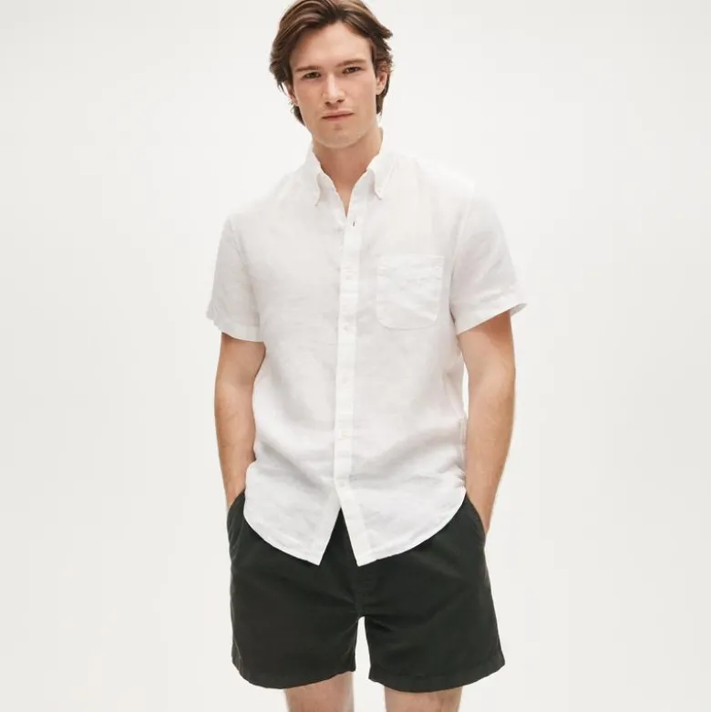 Short-sleeve Baird McNutt Irish linen shirt