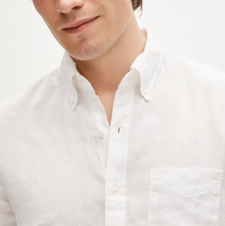 Short-sleeve Baird McNutt Irish linen shirt