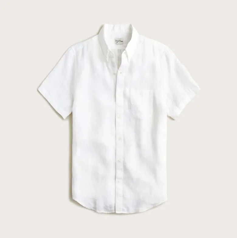 Short-sleeve Baird McNutt Irish linen shirt