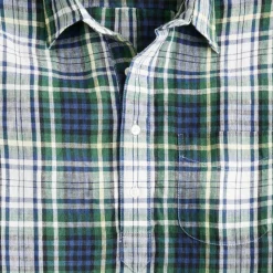 Short-sleeve Baird McNutt Irish linen popover shirt