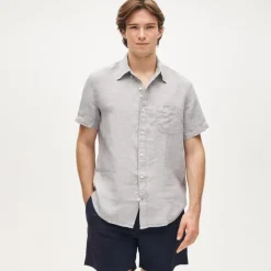 Short-sleeve Baird McNutt Irish linen shirt
