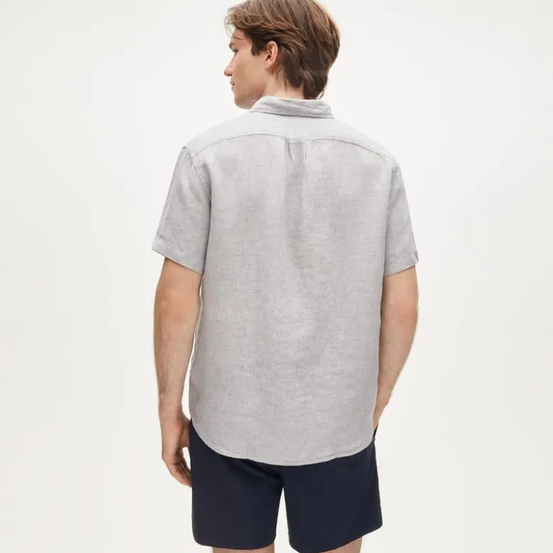 Short-sleeve Baird McNutt Irish linen shirt
