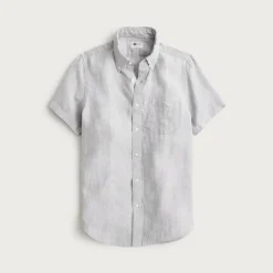 Short-sleeve Baird McNutt Irish linen shirt