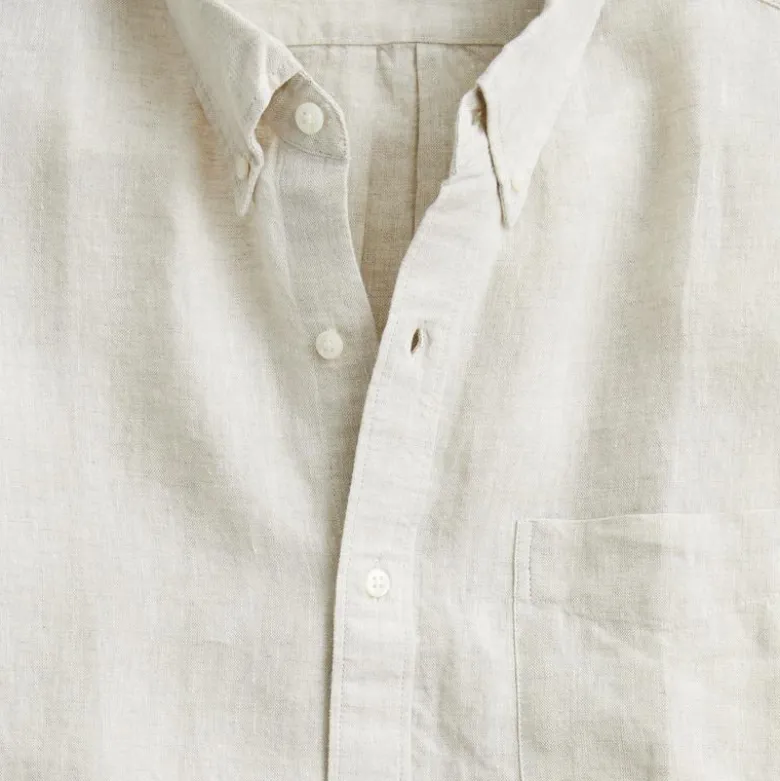 Short-sleeve Baird McNutt Irish linen shirt