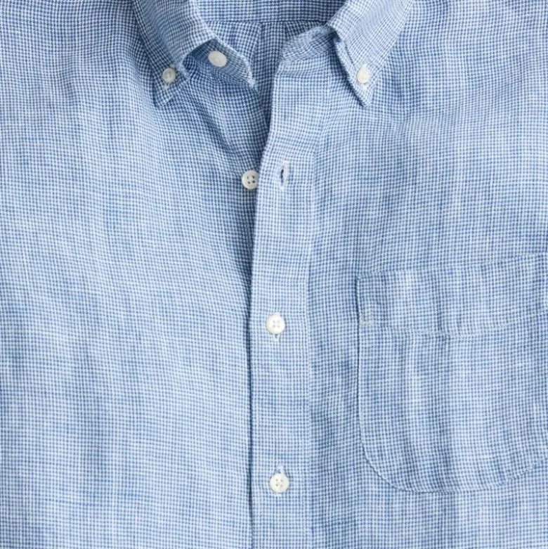Short-sleeve Baird McNutt Irish linen shirt