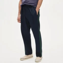 Side-stripe knit track pant
