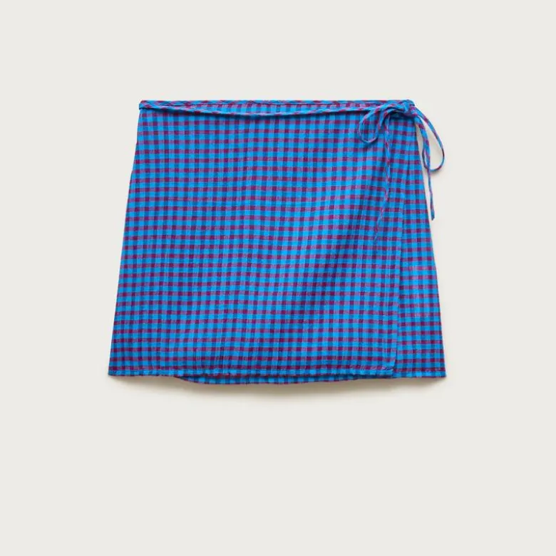 Side-tie mini skirt