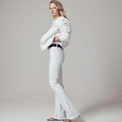 Skinny flare jean in white wash