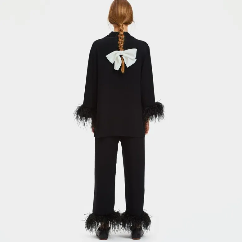 SLEEPER party pajama set with detachable feathers