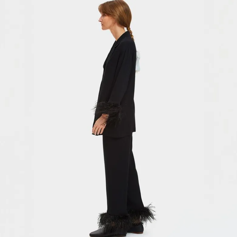 SLEEPER party pajama set with detachable feathers