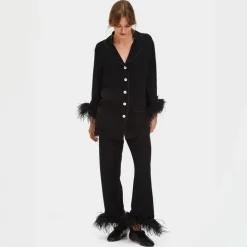 SLEEPER party pajama set with detachable feathers