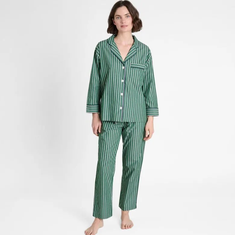 Sleepy Jones women's Marina pajama set in shadow stripe